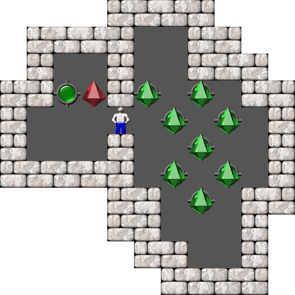 Sokoban Sasquatch 07 Arranged level 1